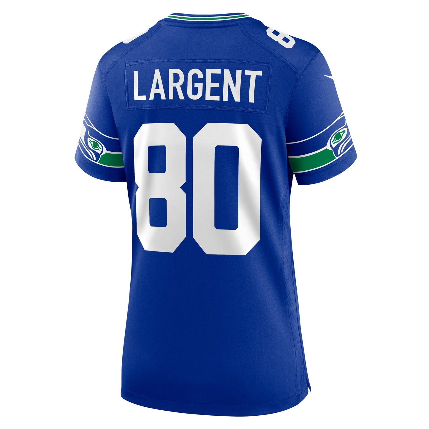 Seattle Seahawks Steve Largent Royal Throwback Retired Player Game Jersey JS5934
