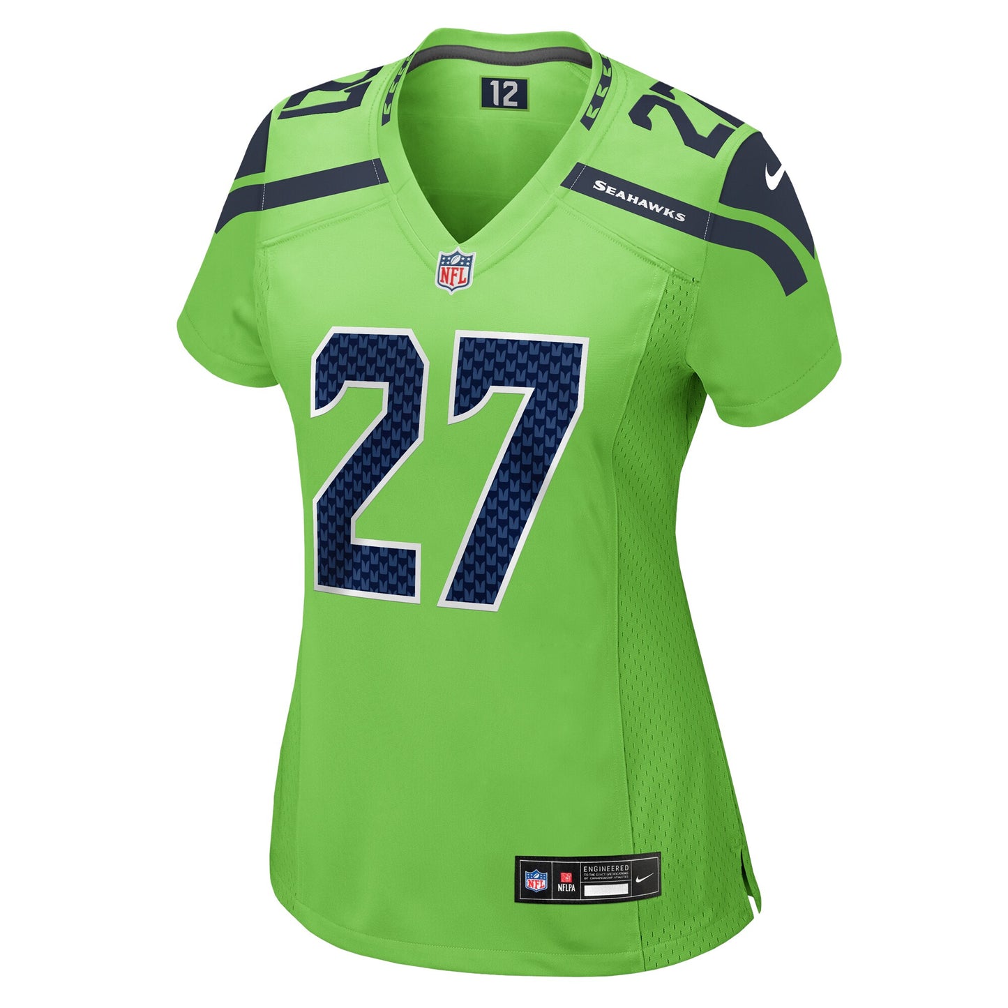 Seattle Seahawks Tariq Woolen Neon Green Game Jersey JS4134