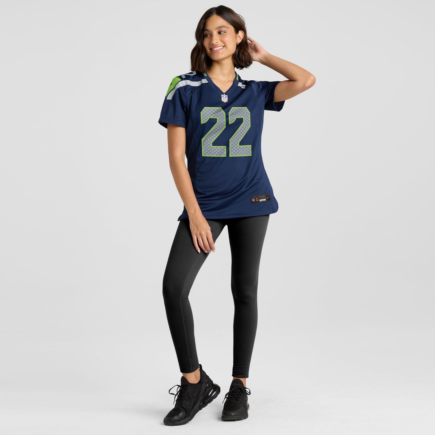 Seattle Seahawks Tre Brown College Navy Team Game Jersey JS3099