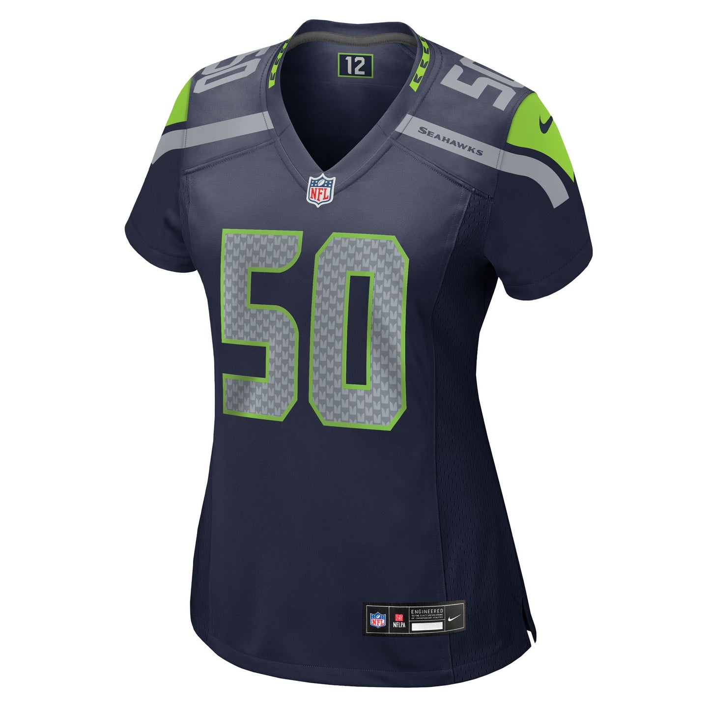 Seattle Seahawks Trevis Gipson College Navy Team Game Jersey JS8361