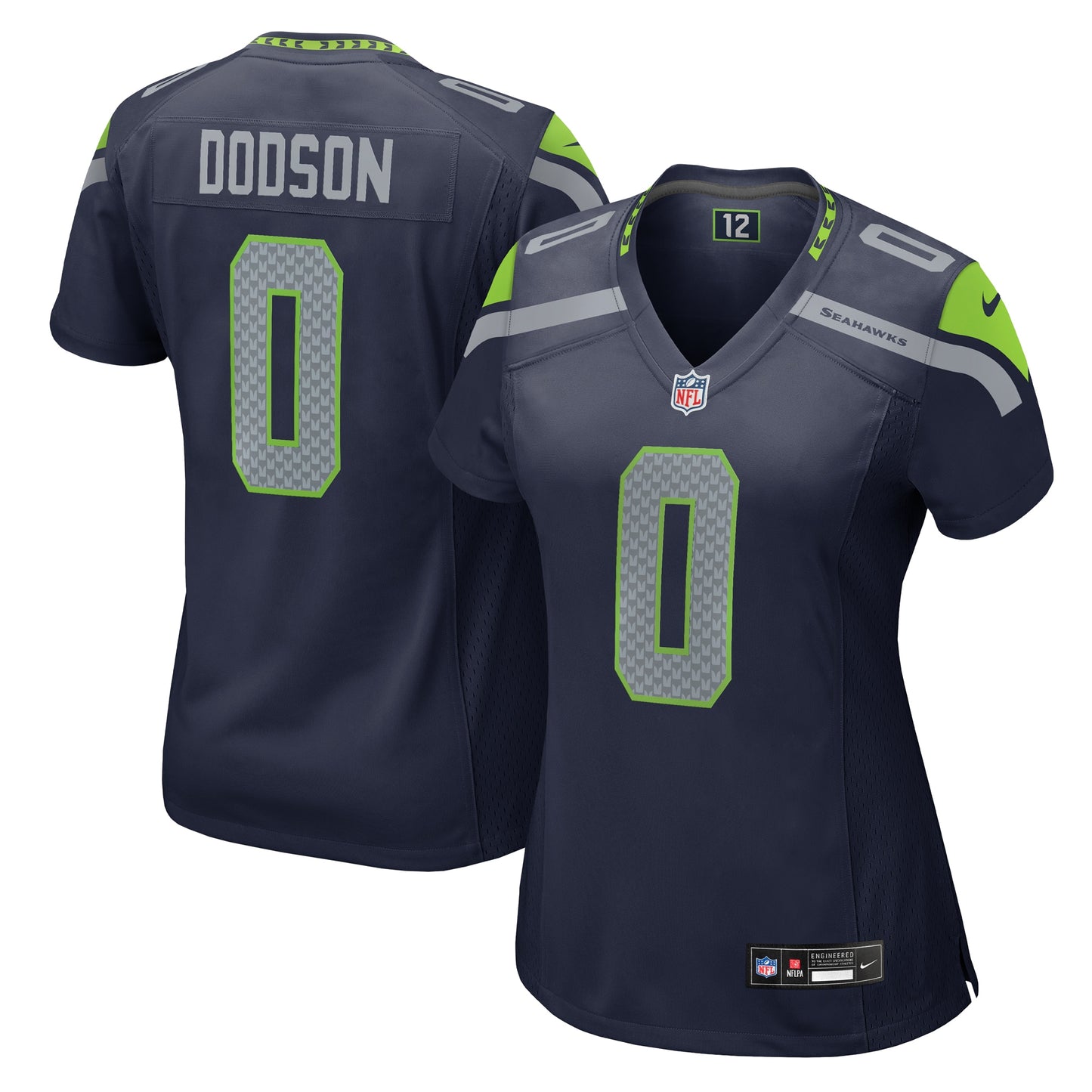 Seattle Seahawks Tyrel Dodson College Navy Game Jersey JS9854