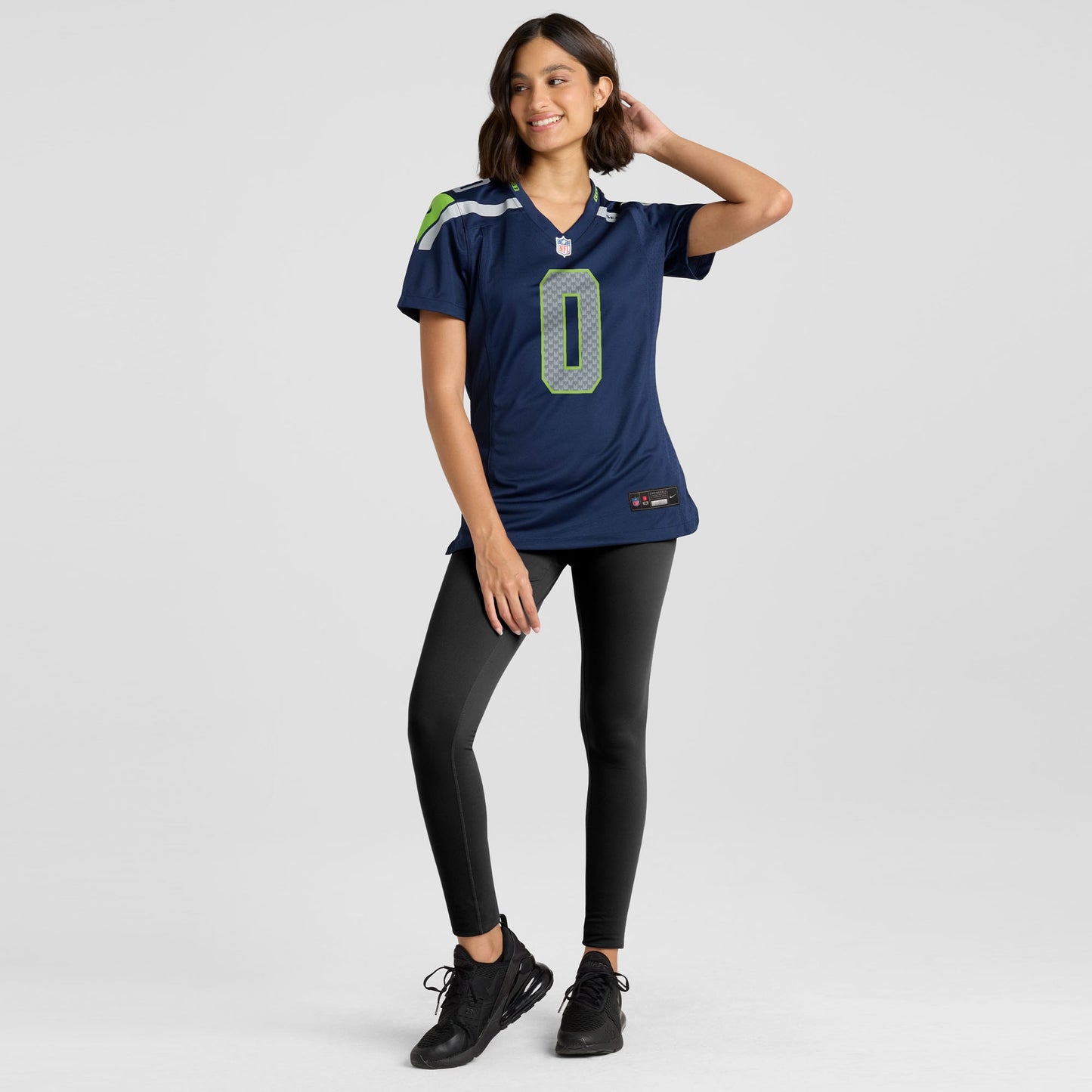 Seattle Seahawks Tyrel Dodson College Navy Team Game Jersey JS4367