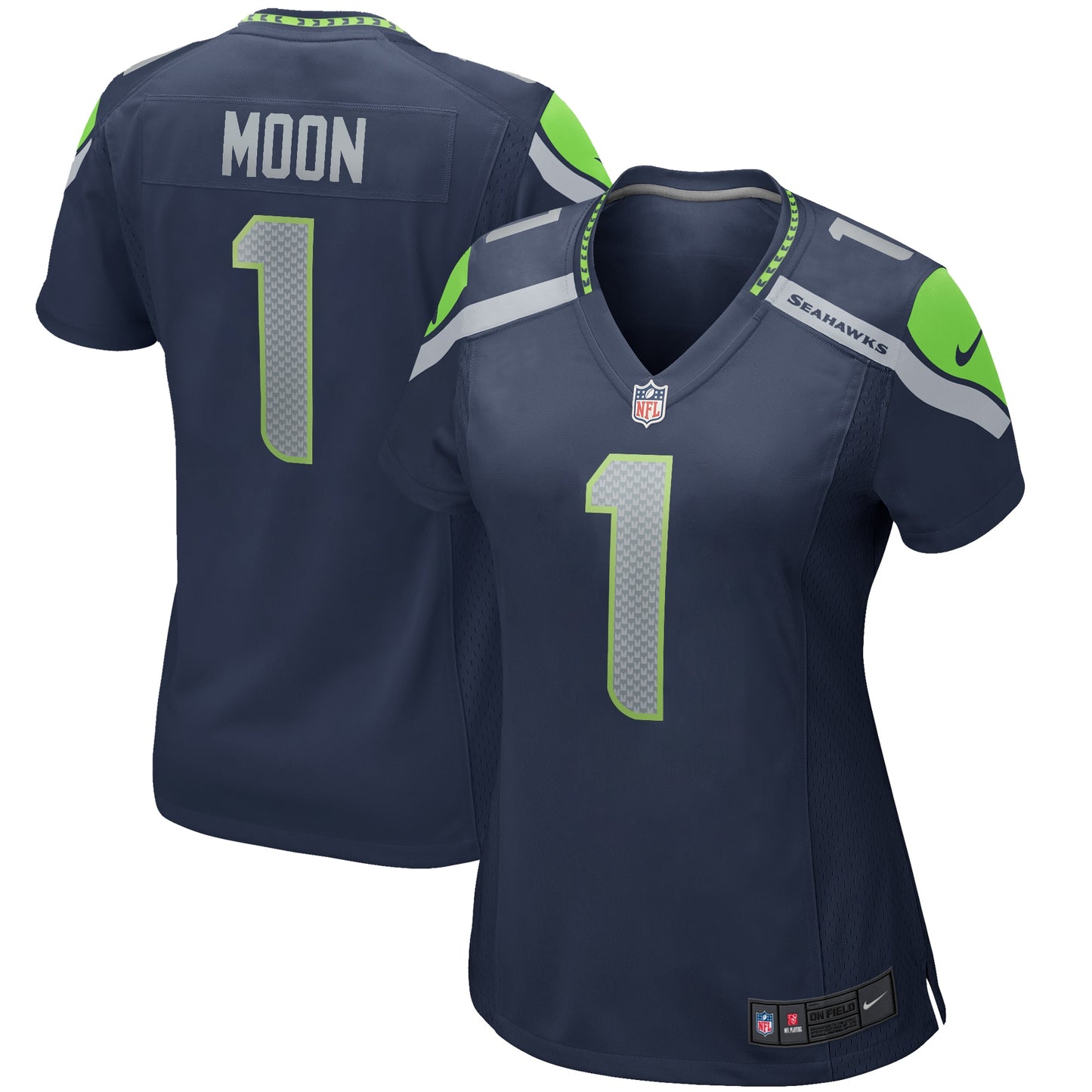 Seattle Seahawks Warren Moon College Navy Game Retired Player Jersey JS4189