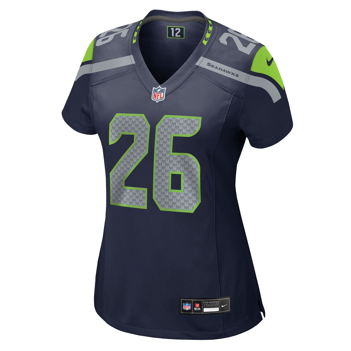 Seattle Seahawks Zach Charbonnet College Navy Team Game Jersey JS1132