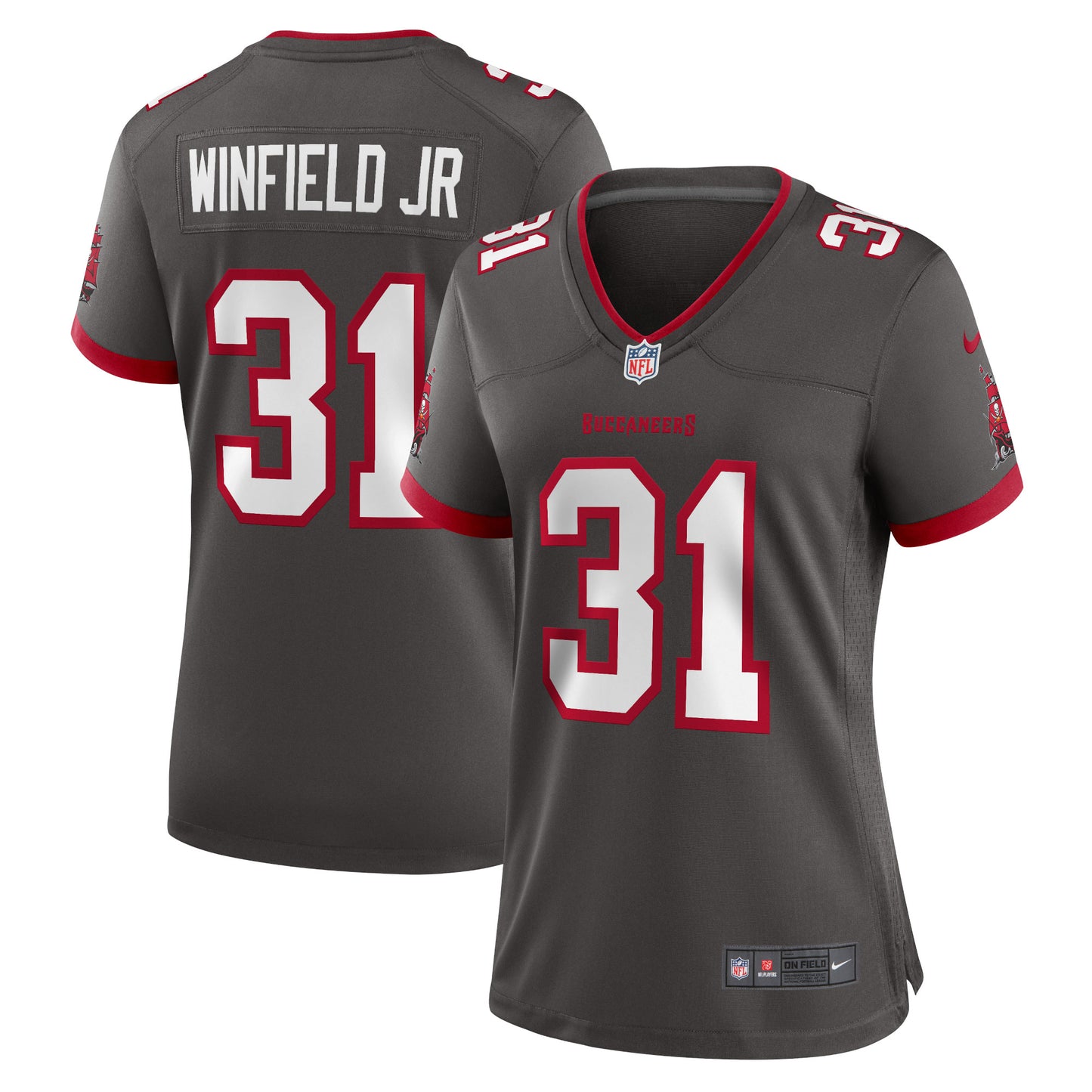 Tampa Bay Buccaneers Antoine Winfield Jr. Pewter Game Jersey JS3963