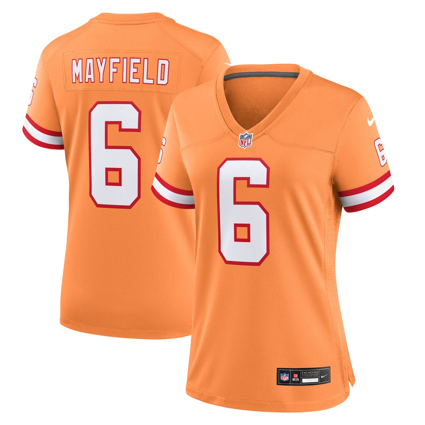 Tampa Bay Buccaneers Baker Mayfield Orange Throwback Game Jersey JS1944