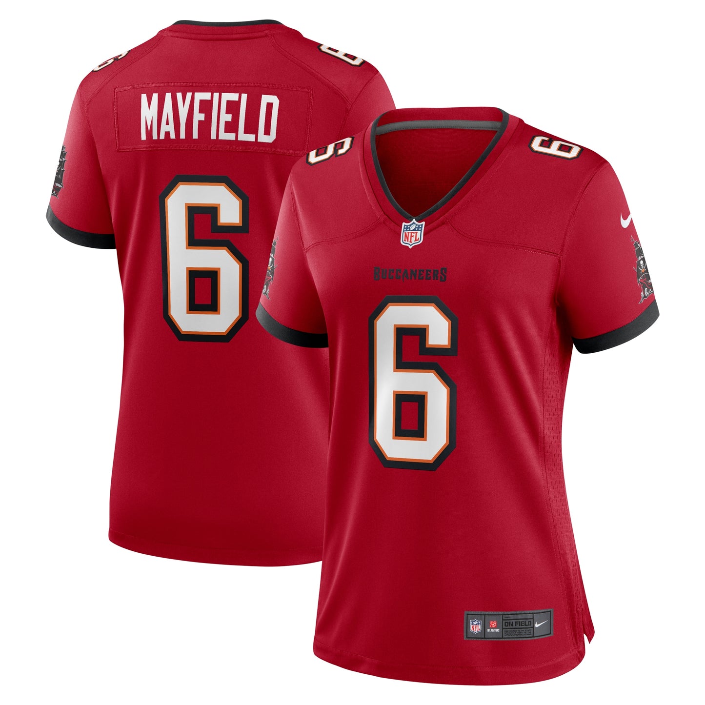 Tampa Bay Buccaneers Baker Mayfield Red Game Jersey JS2156
