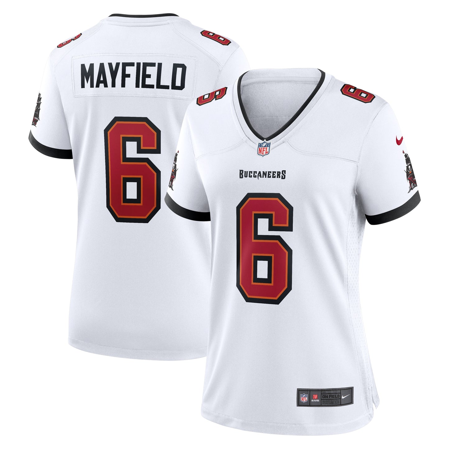 Tampa Bay Buccaneers Baker Mayfield White Away Game Jersey JS3621
