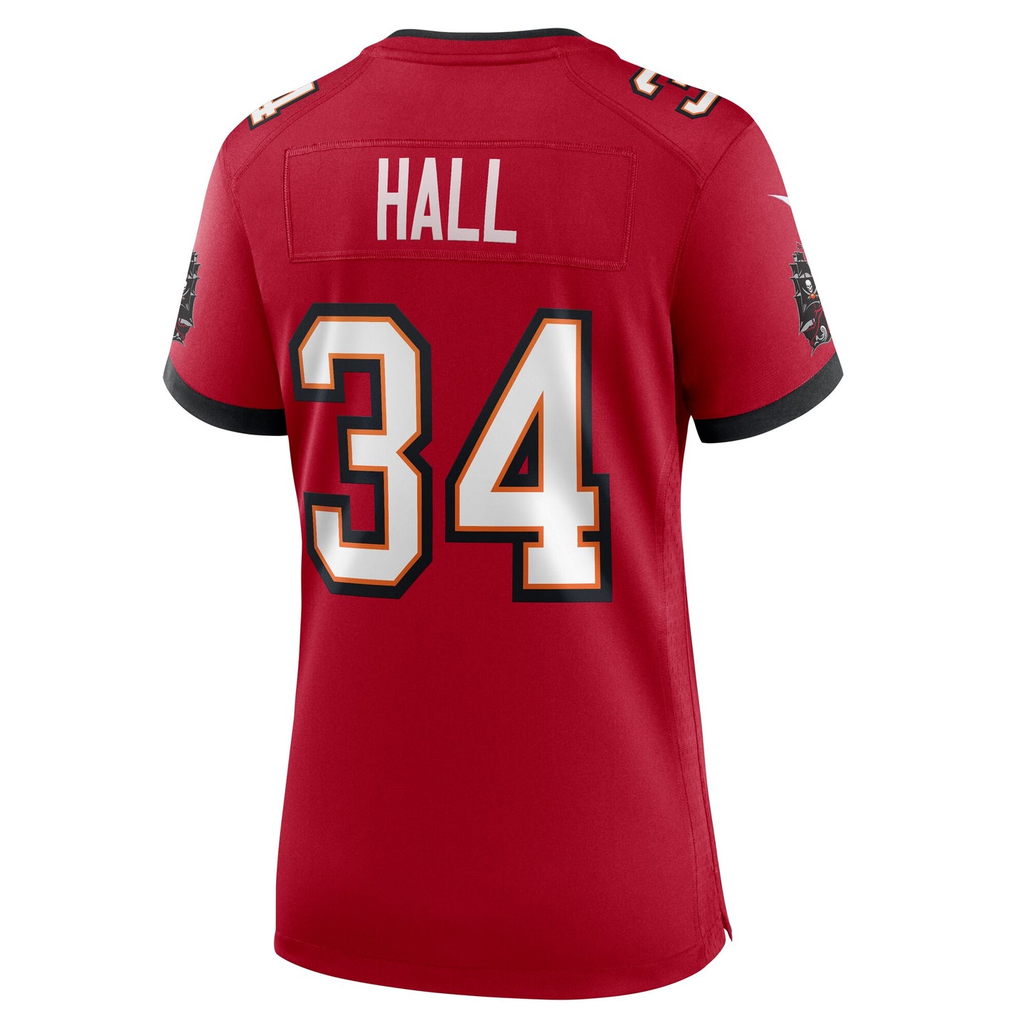 Tampa Bay Buccaneers Bryce Hall Red Team Game Jersey JS7993