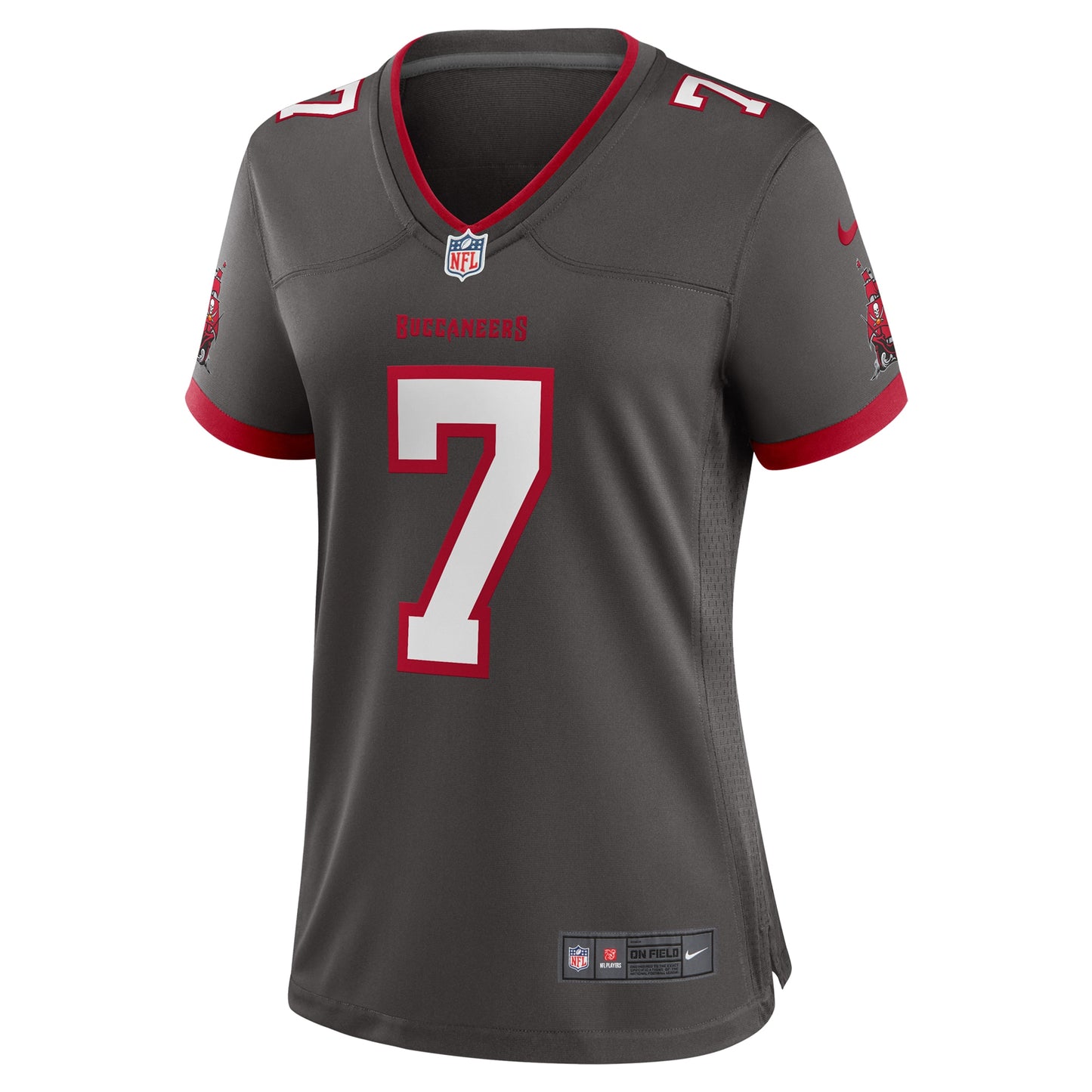 Tampa Bay Buccaneers Bucky Irving Pewter Alternate Game Jersey JS8449