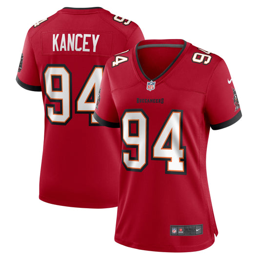 Tampa Bay Buccaneers Calijah Kancey Red Game Jersey JS9937