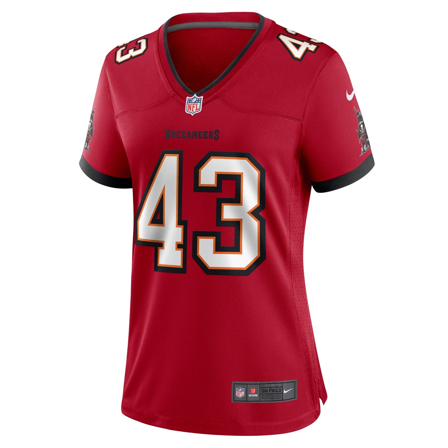 Tampa Bay Buccaneers Chris Braswell Red Game Jersey JS8257