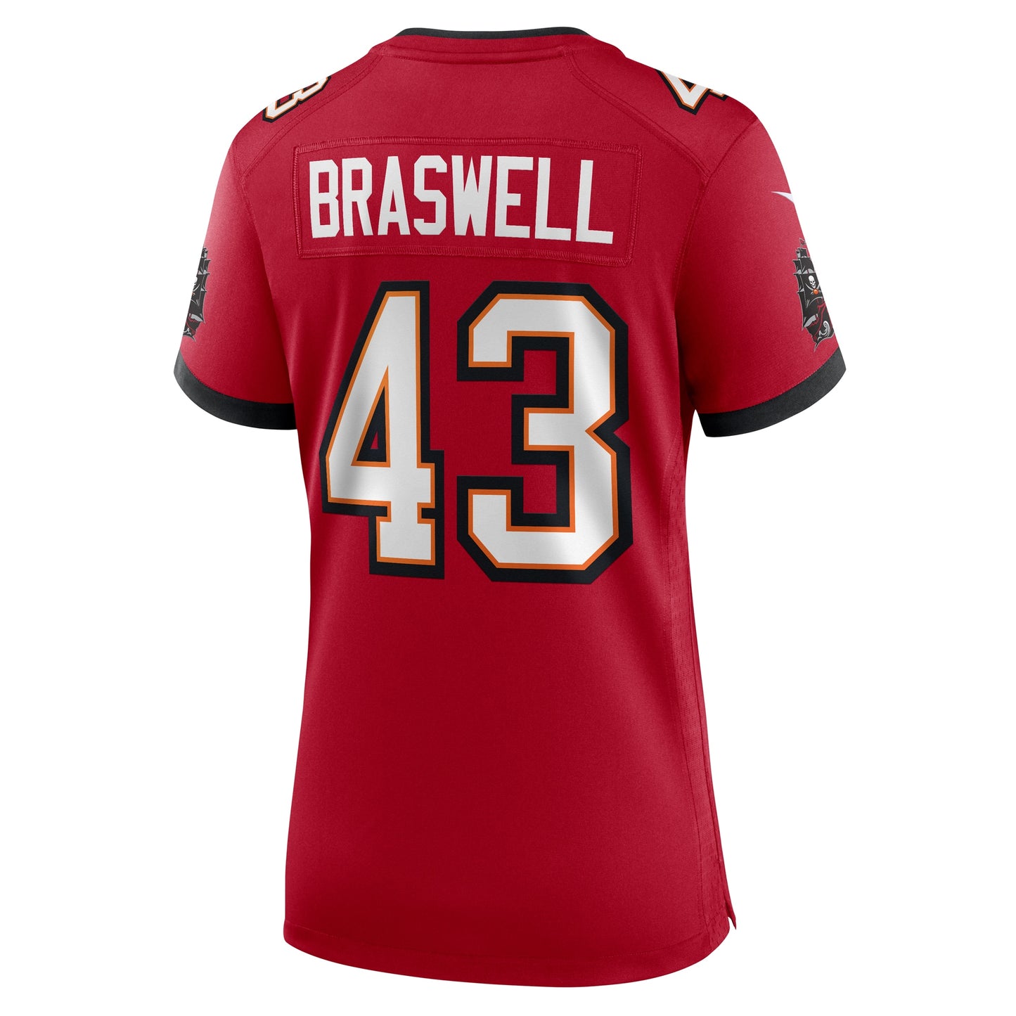 Tampa Bay Buccaneers Chris Braswell Red Game Jersey JS8257