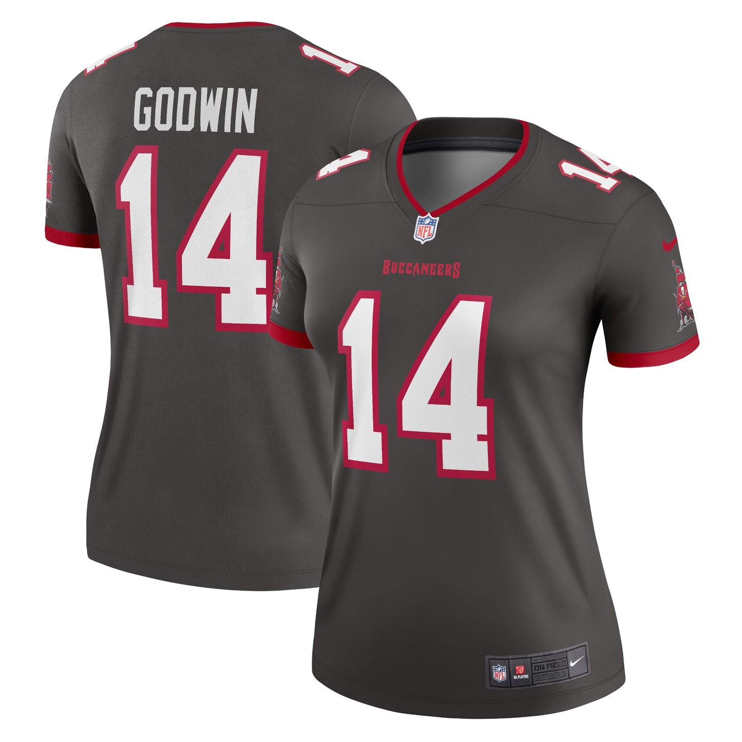 Tampa Bay Buccaneers Chris Godwin Pewter Alternate Legend Player Performance Top JS7762 Jersey