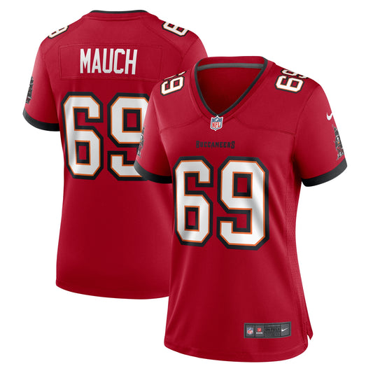 Tampa Bay Buccaneers Cody Mauch Red Game Jersey JS8982