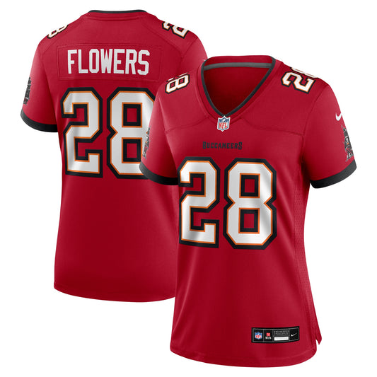 Tampa Bay Buccaneers Dallis Flowers Red Game Jersey JS3046