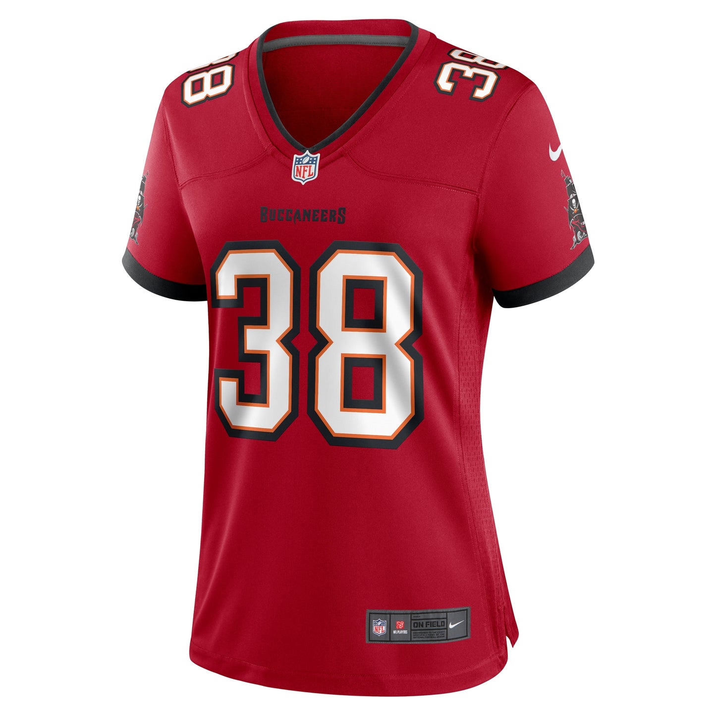 Tampa Bay Buccaneers Derrek Pitts Red Game Jersey JS7859