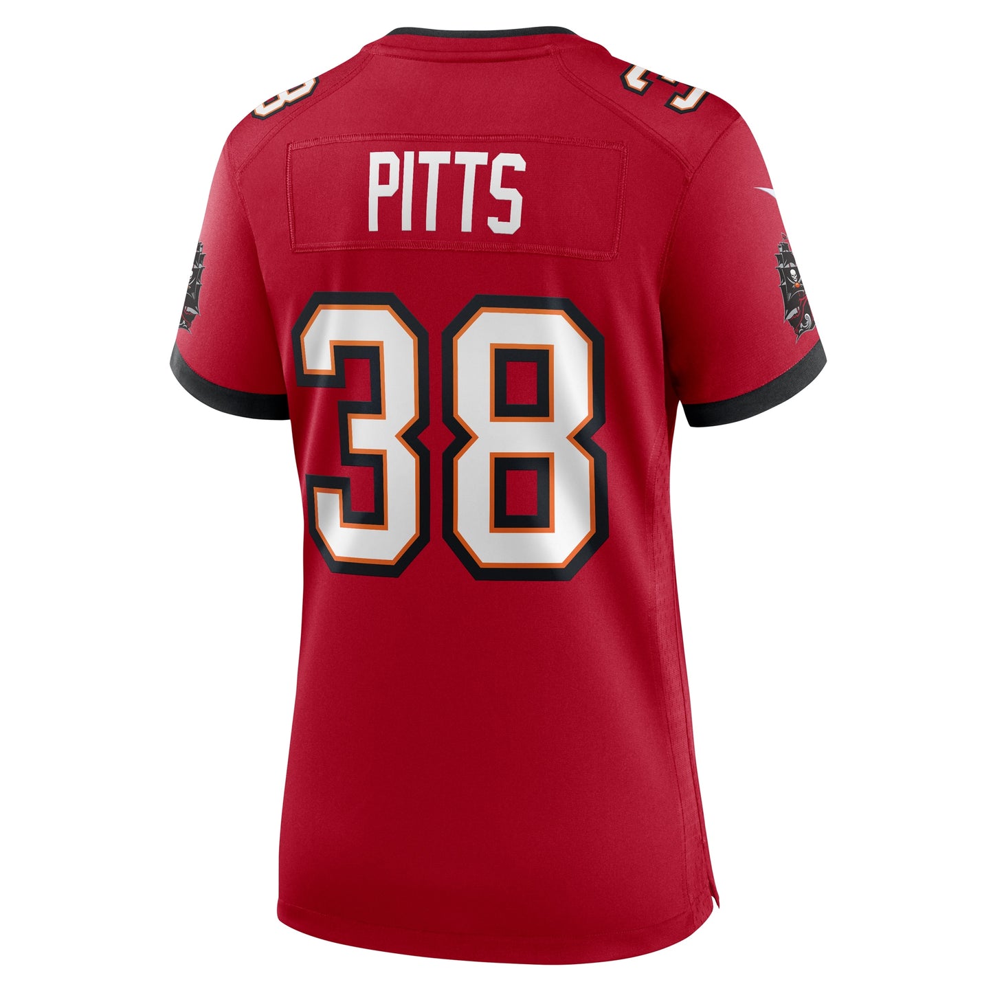 Tampa Bay Buccaneers Derrek Pitts Red Game Jersey JS7859