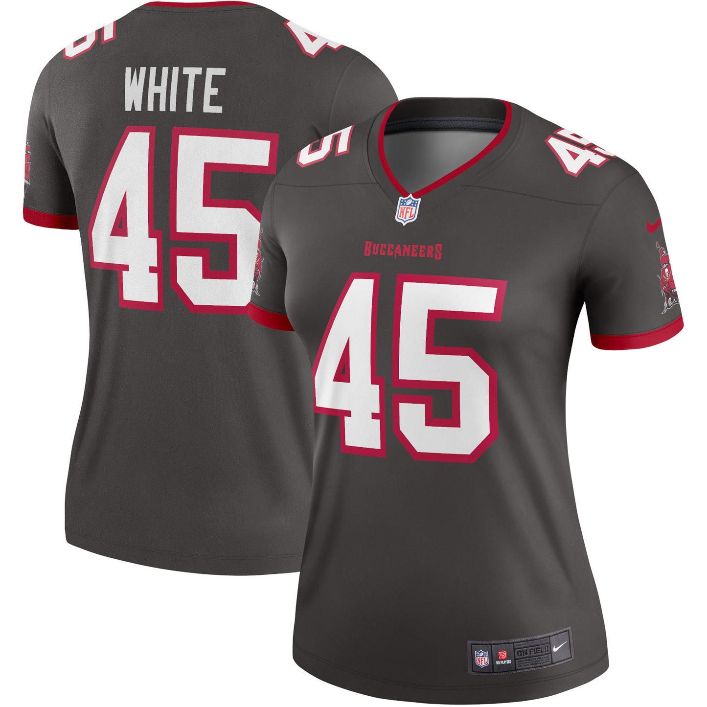 Tampa Bay Buccaneers Devin White Pewter Alternate Legend Player Performance Top JS7596 Jersey