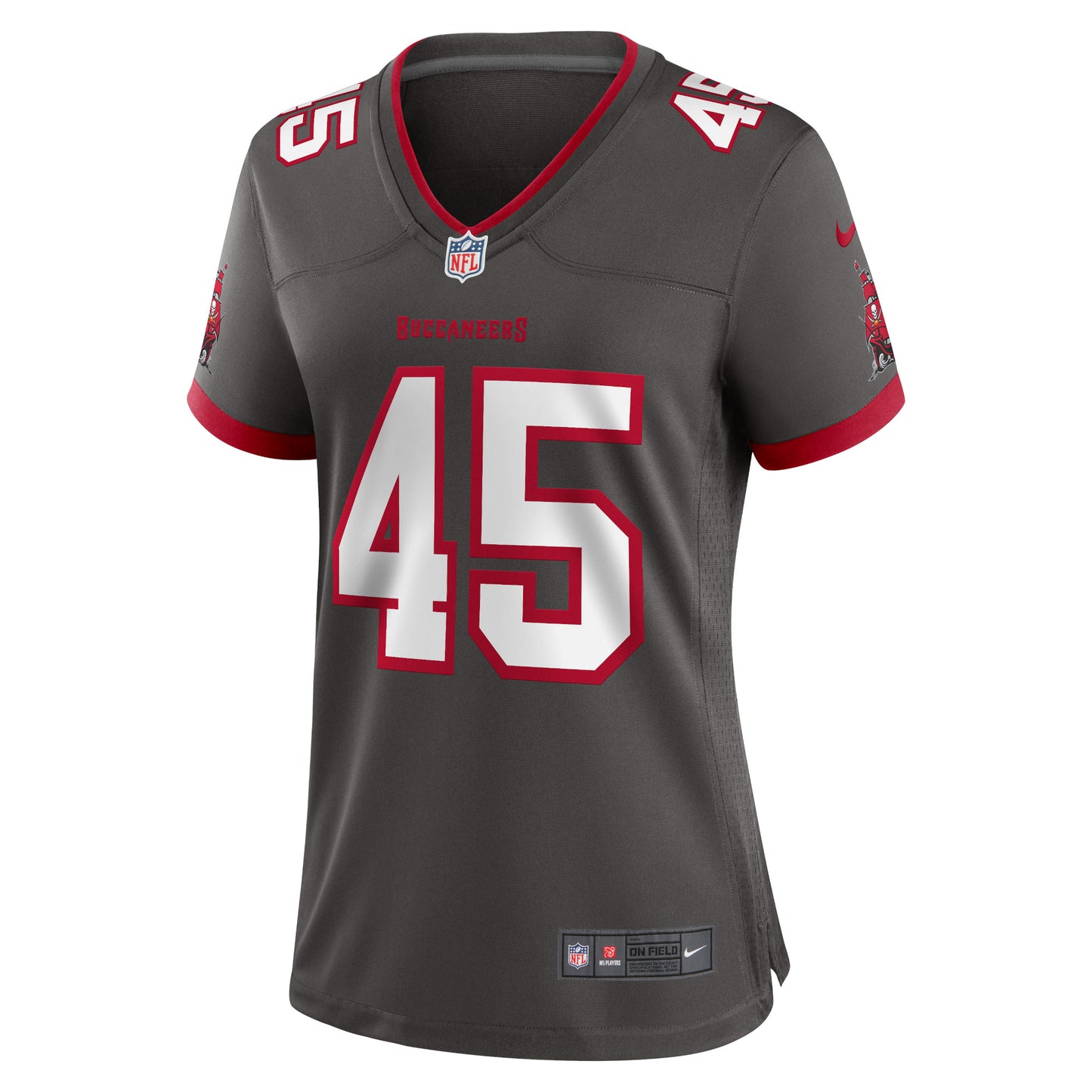 Tampa Bay Buccaneers Devin White Pewter Game Jersey JS3029