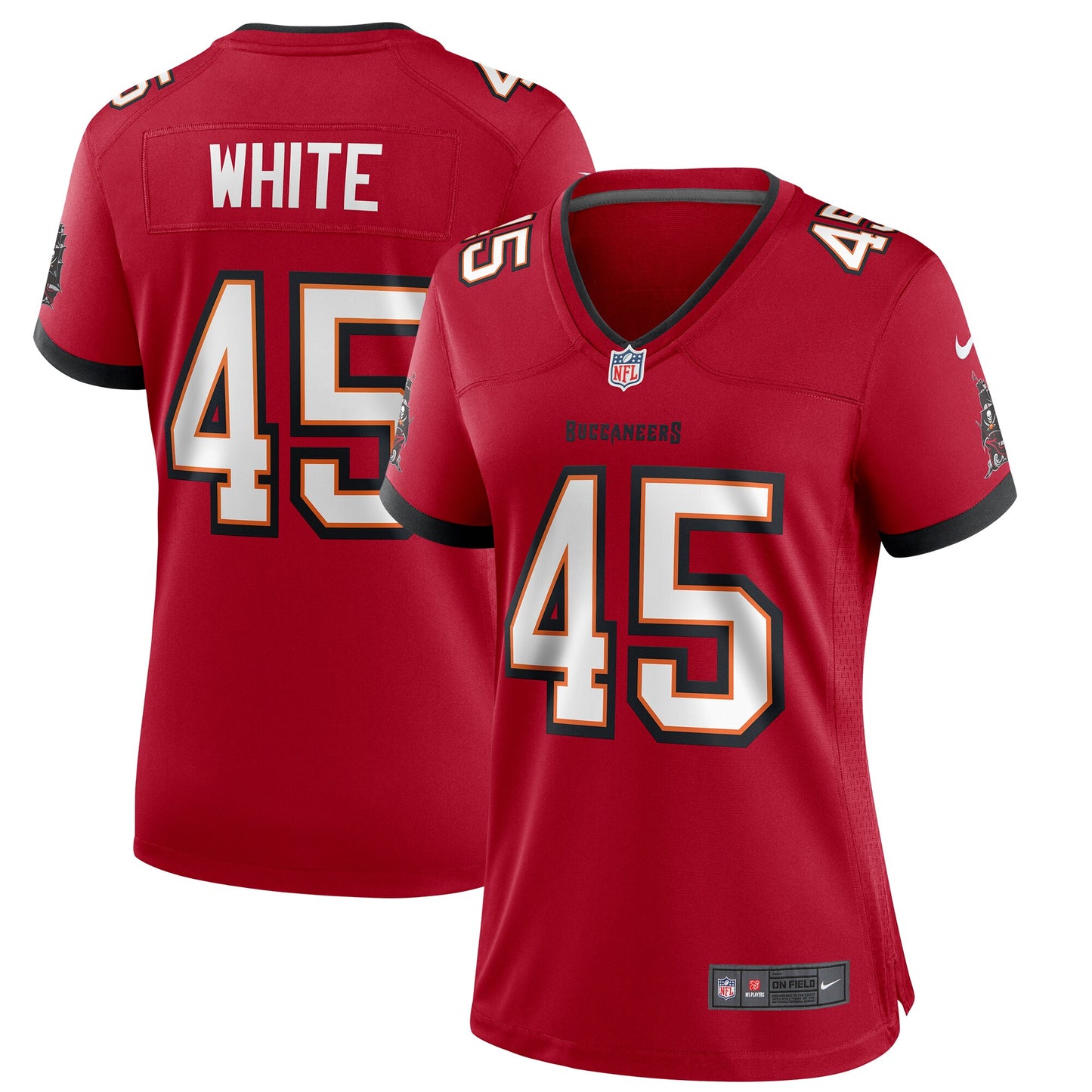 Tampa Bay Buccaneers Devin White Red Game Player Jersey JS3049