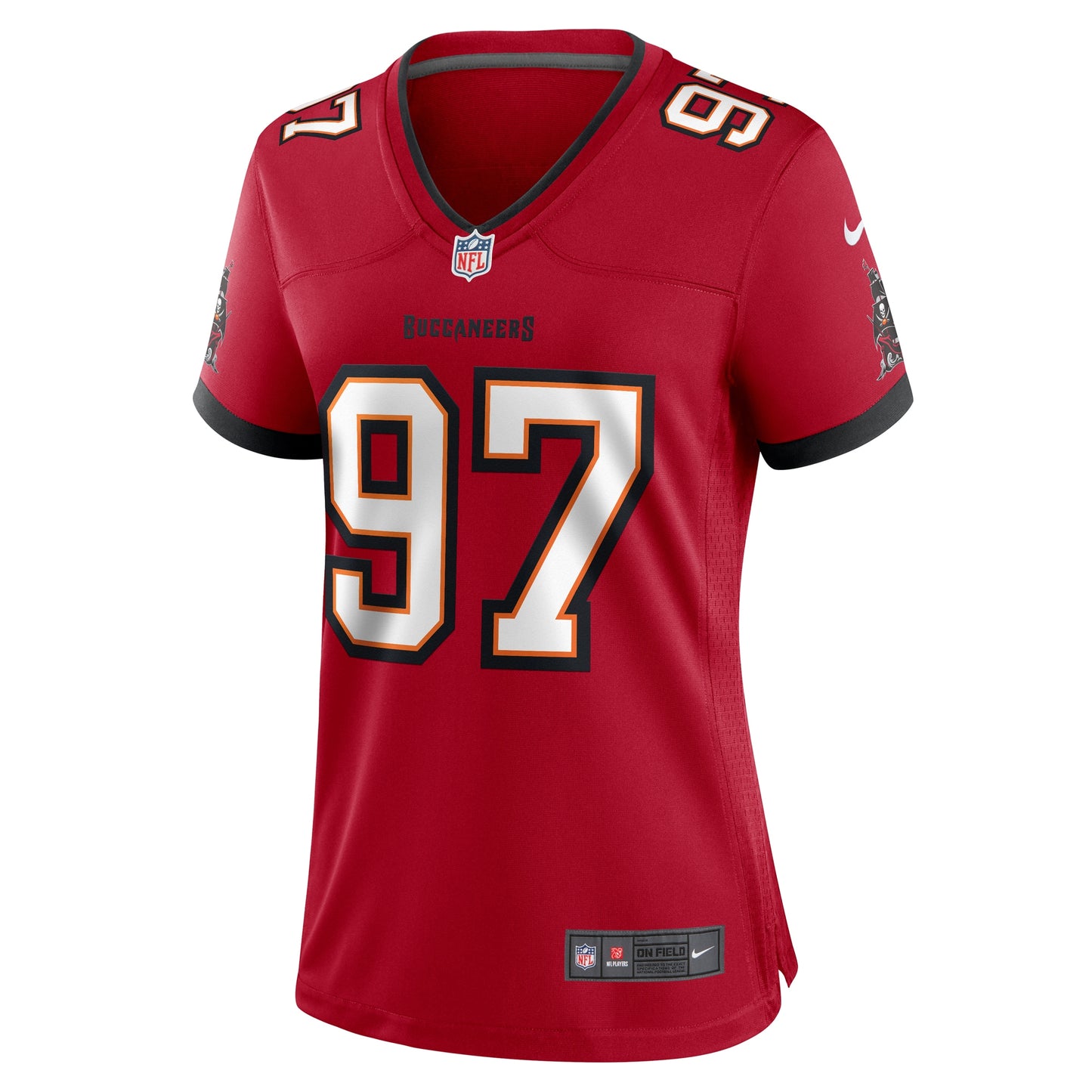 Tampa Bay Buccaneers Earnest Brown IV Red Game Jersey JS7639