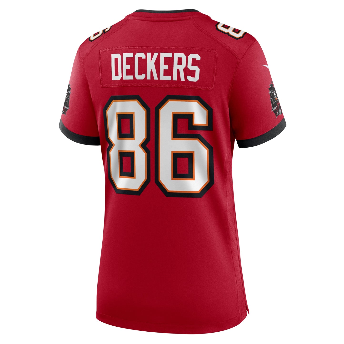 Tampa Bay Buccaneers Evan Deckers Red Game Jersey JS6540