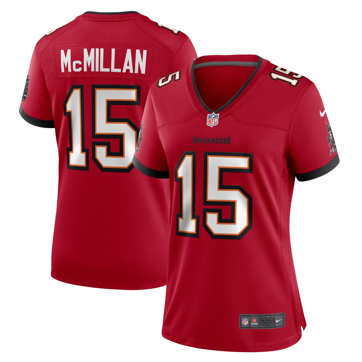 Tampa Bay Buccaneers Jalen McMillan Red Game Jersey JS3452