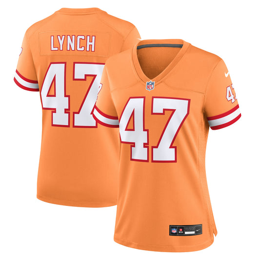 Tampa Bay Buccaneers John Lynch Orange Throwback Game Jersey JS6679