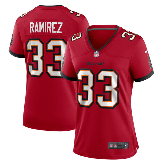 Tampa Bay Buccaneers Jose Ramirez Red Game Jersey JS5474