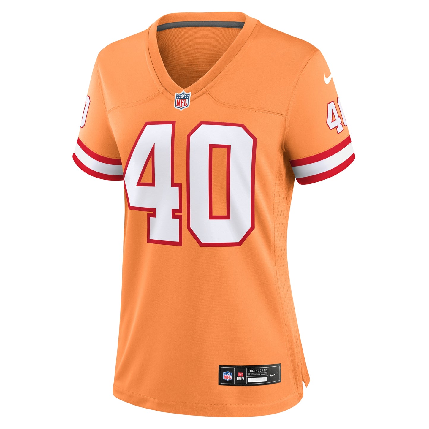 Tampa Bay Buccaneers Mike Alstott Orange Throwback Game Jersey JS6594