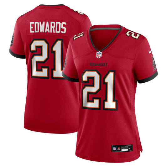 Tampa Bay Buccaneers Mike Edwards Red Game Jersey JS8006