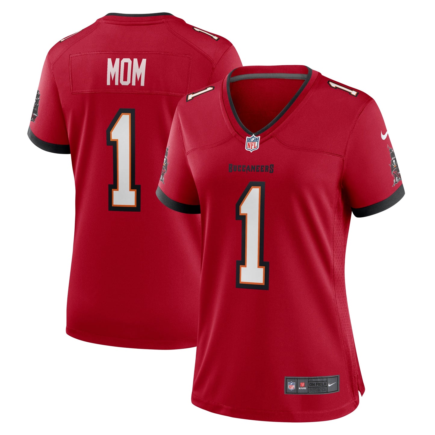 Tampa Bay Buccaneers Number 1 Mom Red Game Jersey JS3688