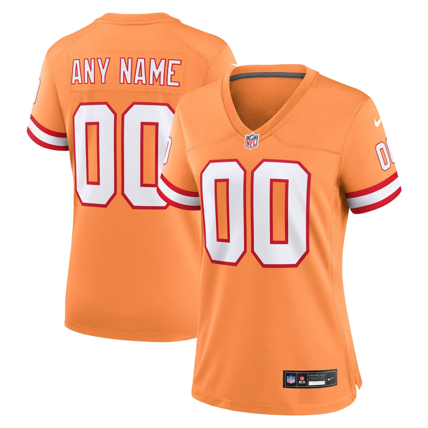 Tampa Bay Buccaneers Orange Custom Throwback Game Jersey JS1197