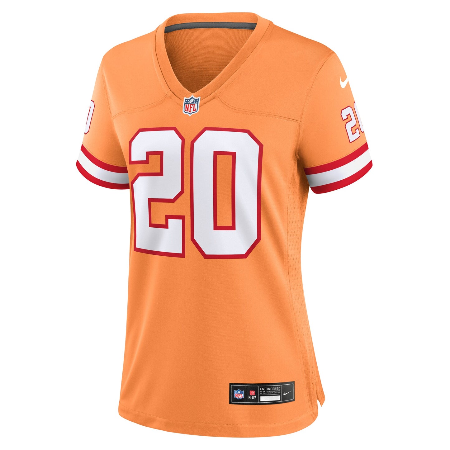 Tampa Bay Buccaneers Ronde Barber Orange Throwback Game Jersey JS4548