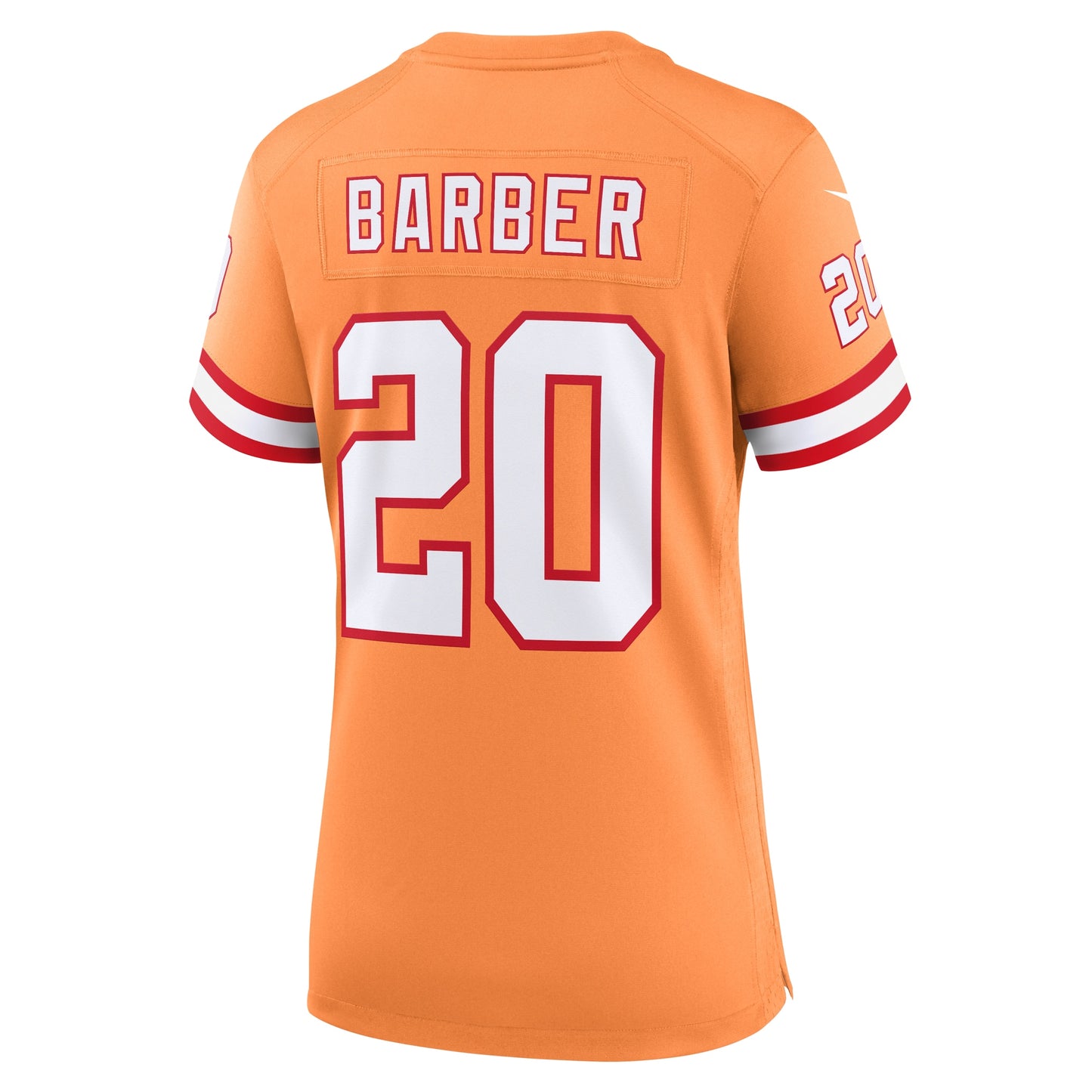 Tampa Bay Buccaneers Ronde Barber Orange Throwback Game Jersey JS4548