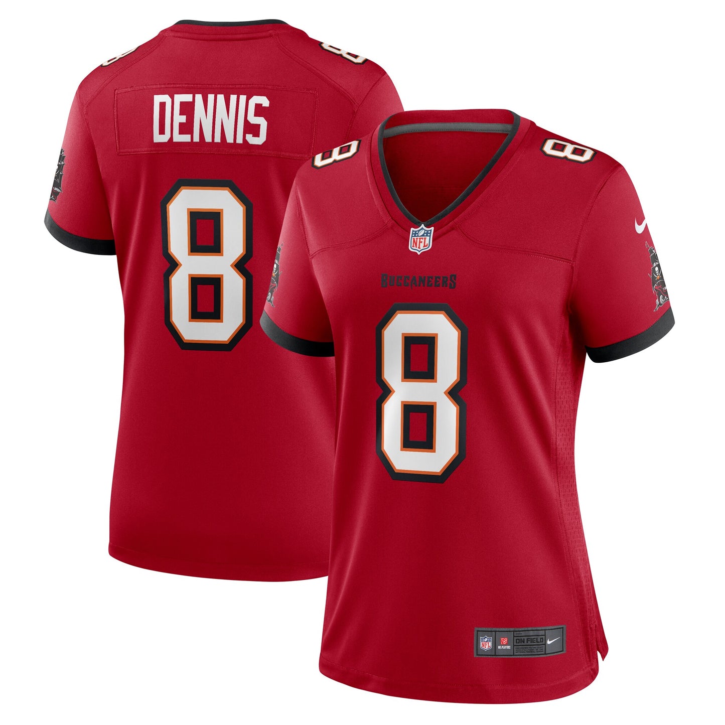 Tampa Bay Buccaneers SirVocea Dennis Red Game Jersey JS6429
