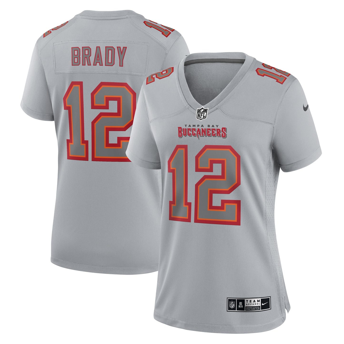 Tampa Bay Buccaneers Tom Brady Gray Atmosphere Fashion Game Jersey JS8391