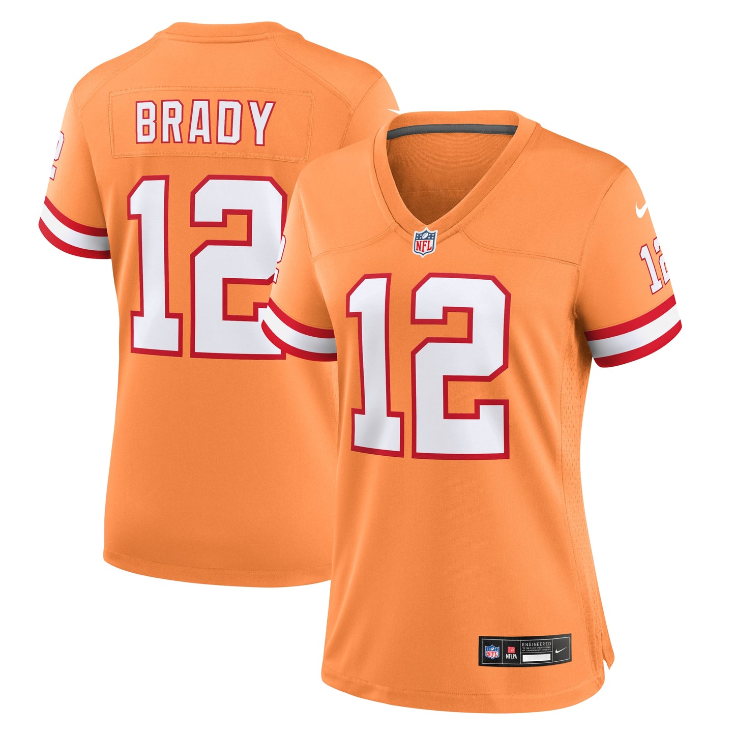 Tampa Bay Buccaneers Tom Brady Orange Player Jersey JS4939