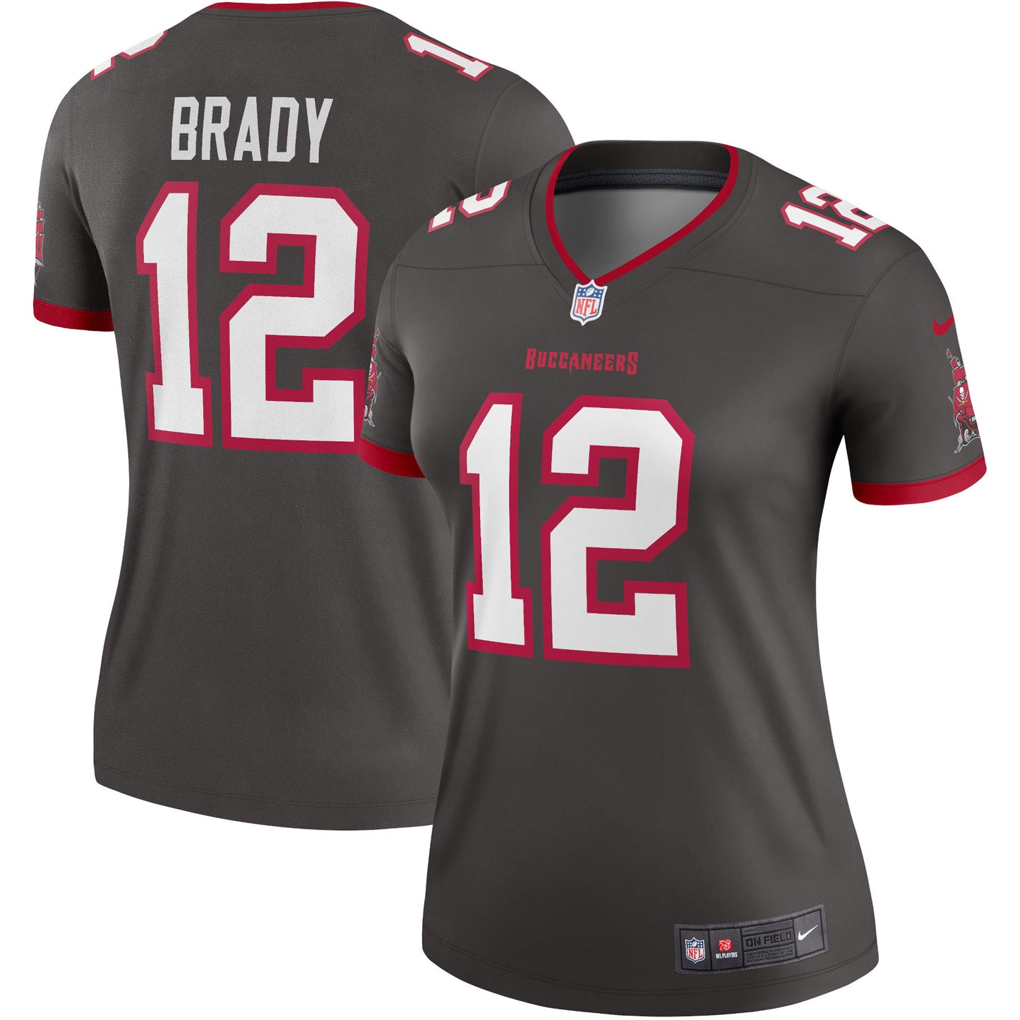 Tampa Bay Buccaneers Tom Brady Pewter Alternate Legend Player Performance Top JS8460 Jersey
