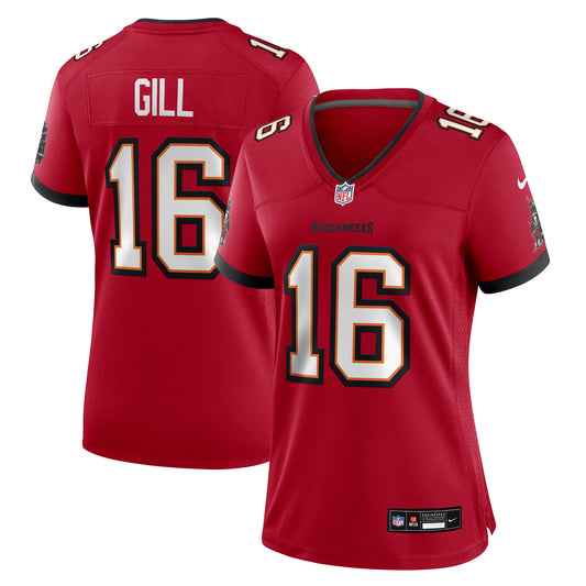 Tampa Bay Buccaneers Trenton Gill Red Team Game Jersey JS7722