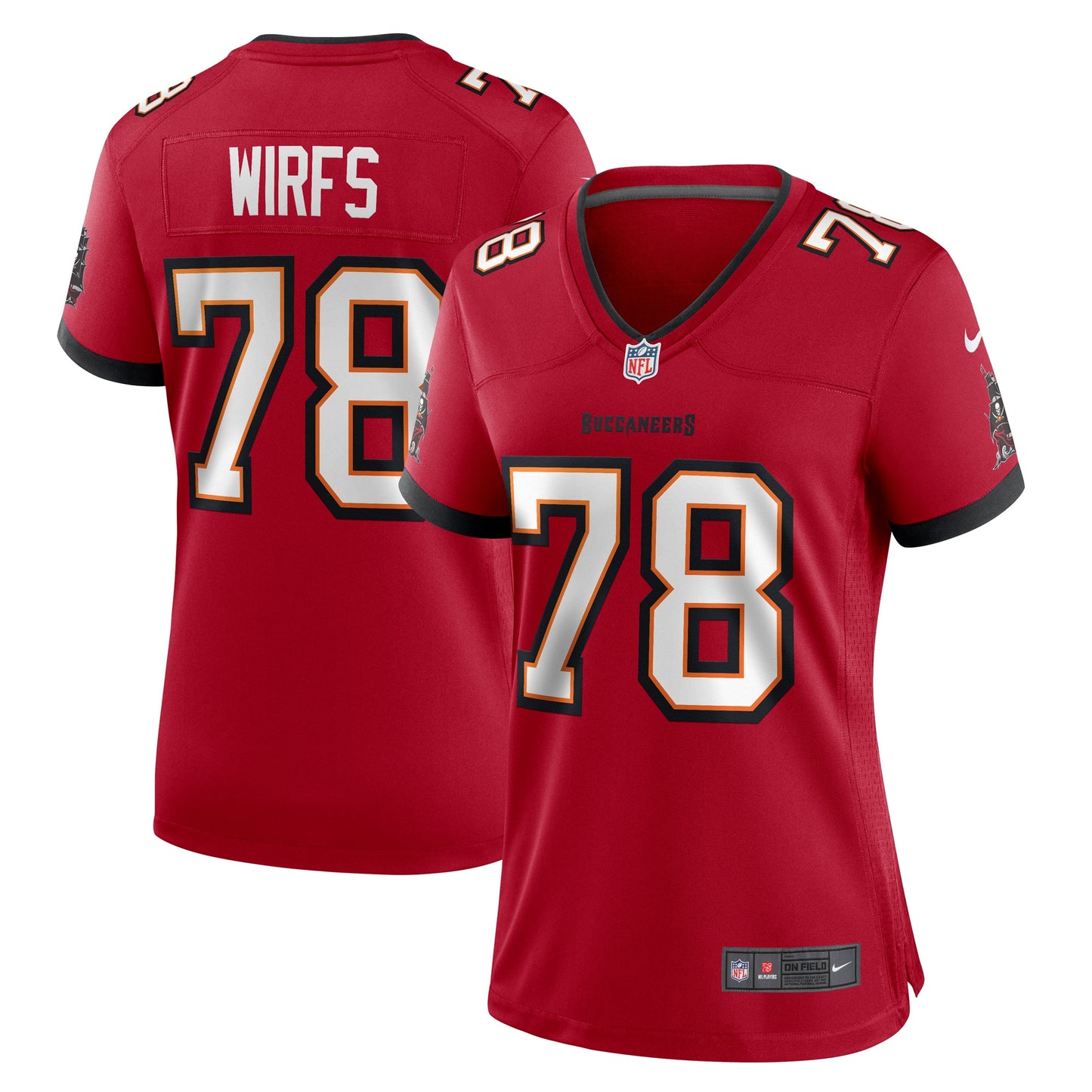 Tampa Bay Buccaneers Tristan Wirfs Red Game Jersey JS4119