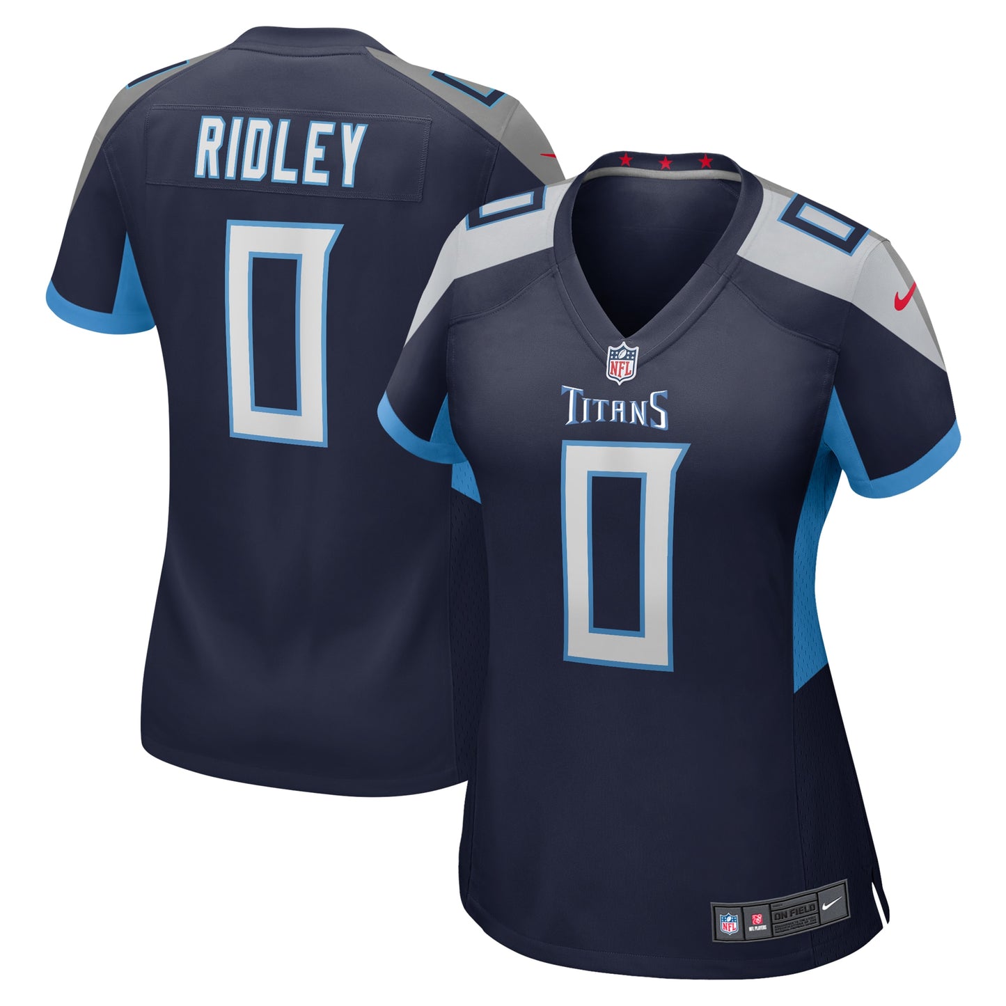 Tennessee Titans Calvin Ridley Navy Game Player Jersey JS1688