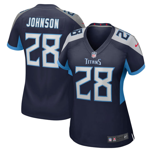 Tennessee Titans Chris Johnson Navy Retired Player Game Jersey JS4183