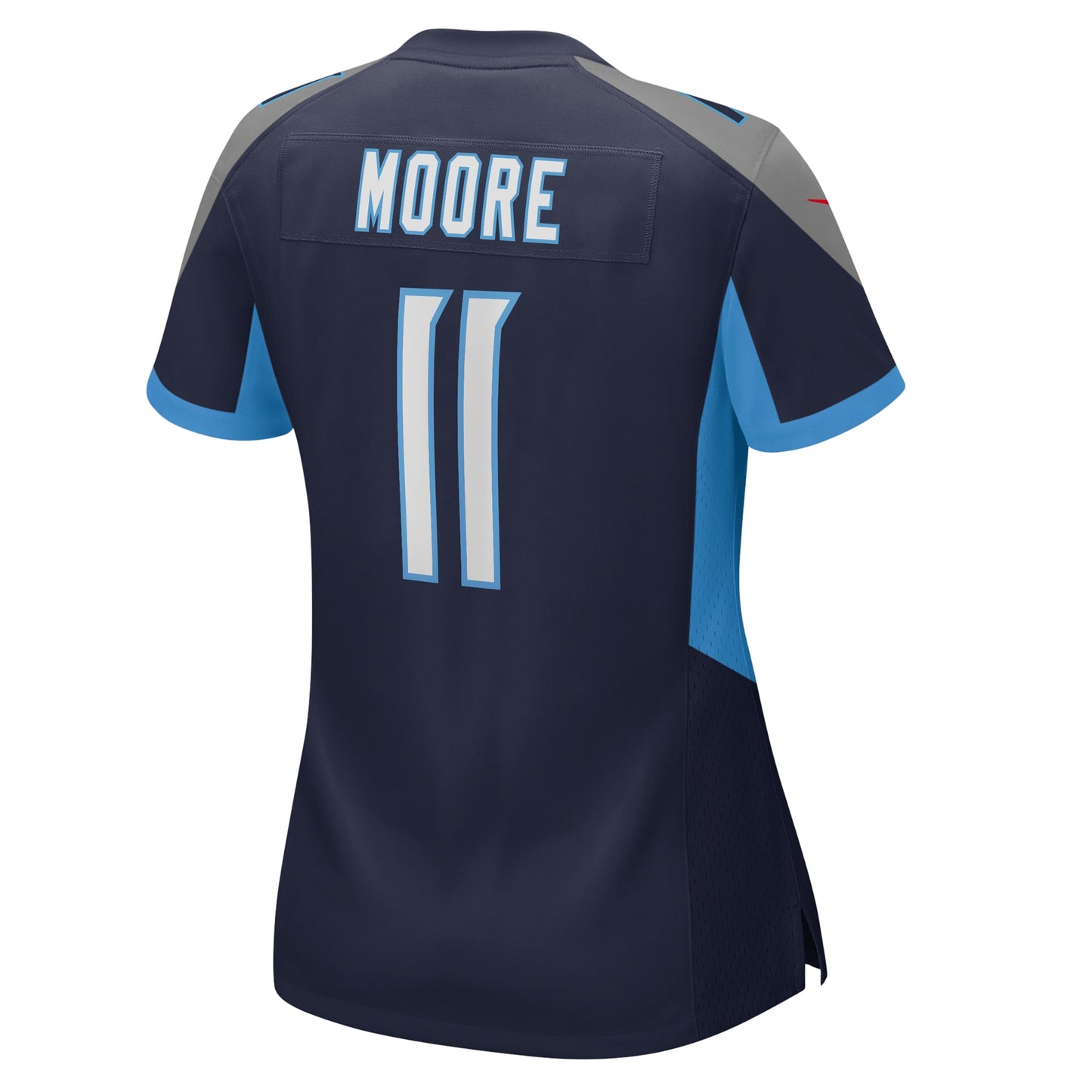 Tennessee Titans Chris Moore Navy Game Jersey JS2329