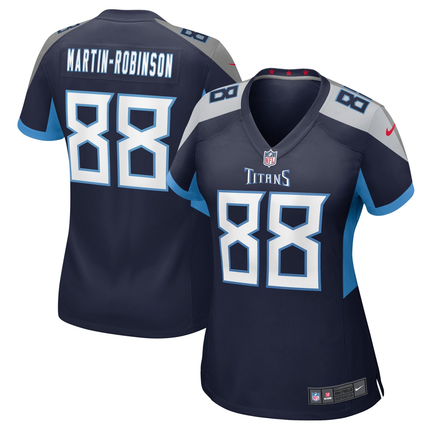 Tennessee Titans David Martin-Robinson Navy Game Jersey JS5895