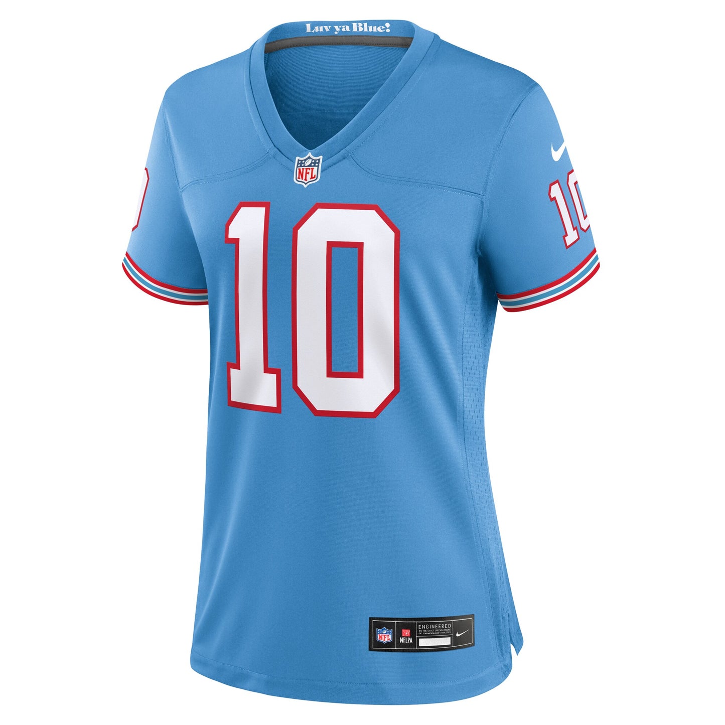 Tennessee Titans DeAndre Hopkins Light Blue Oilers Throwback Player Game Jersey JS3542