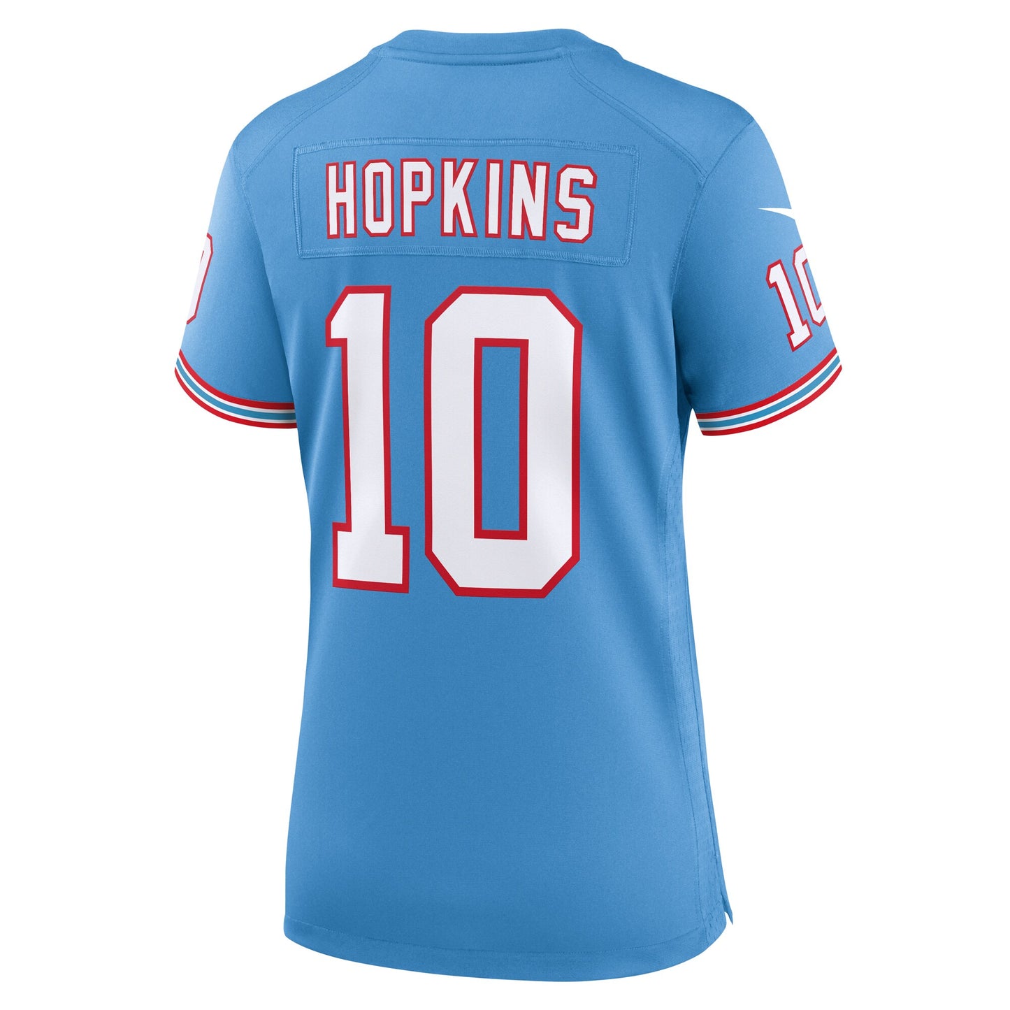 Tennessee Titans DeAndre Hopkins Light Blue Oilers Throwback Player Game Jersey JS3542