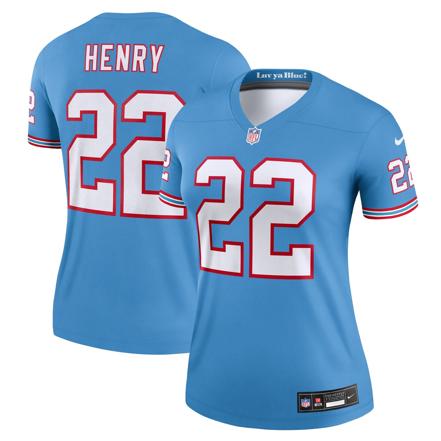 Tennessee Titans Derrick Henry Light Blue Alternate Legend Player Performance Top JS1907 Jersey