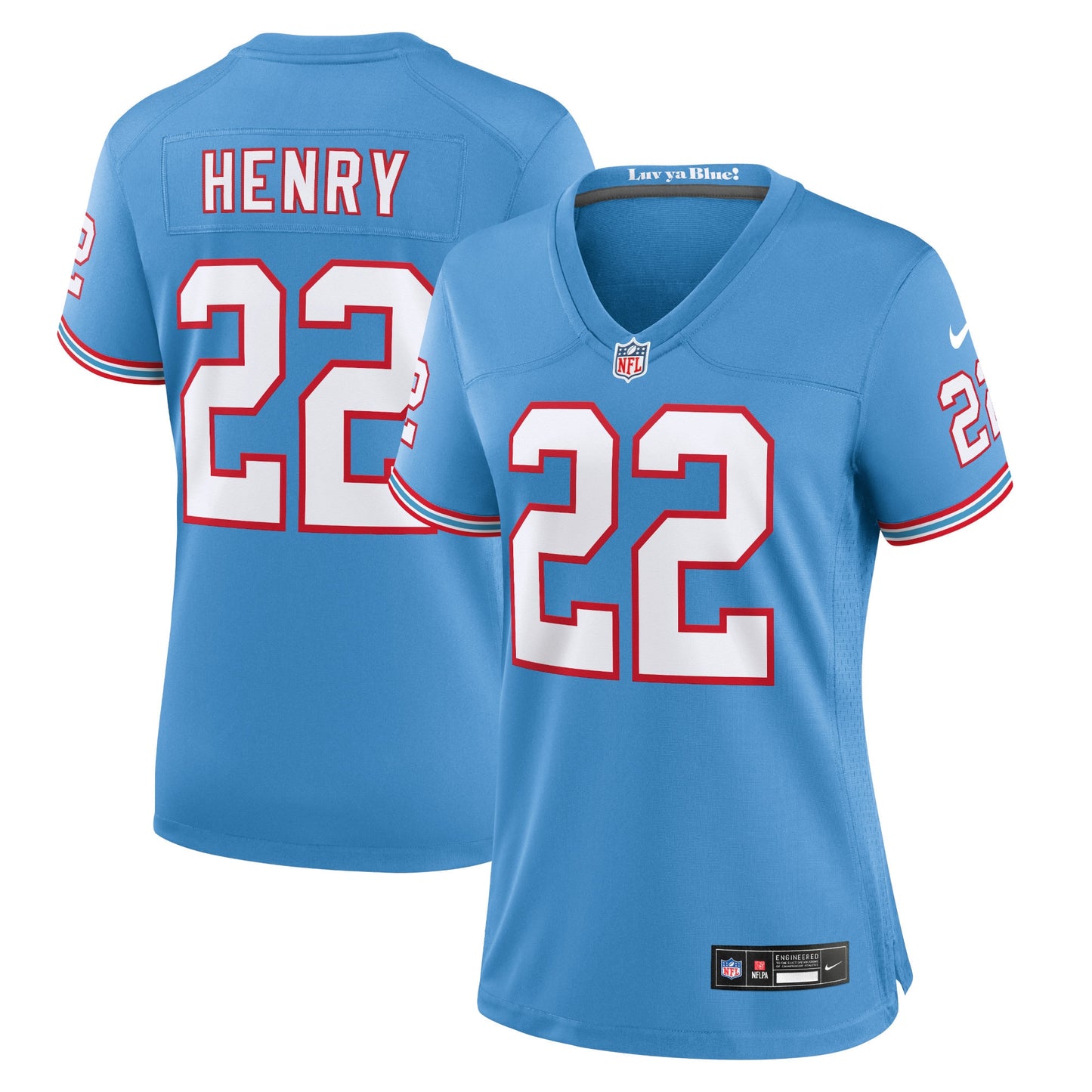 Tennessee Titans Derrick Henry Light Blue Player Jersey JS6696